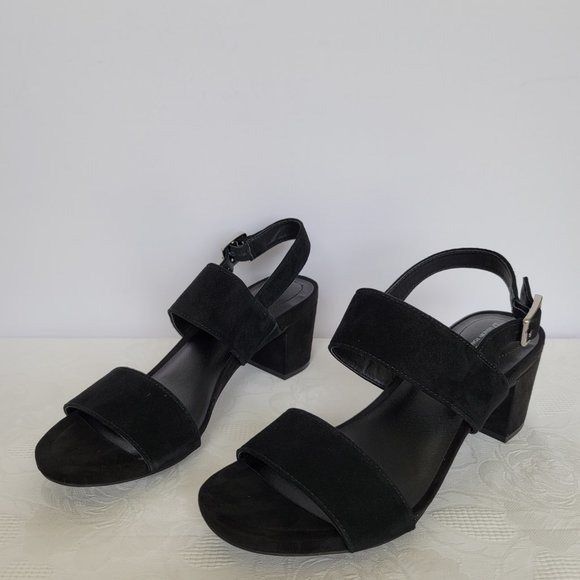 GIANI BERNINI Maggiee Suede Two-Strap Sandals- Black color- Women's Size 9M - Picture 5 of 15
